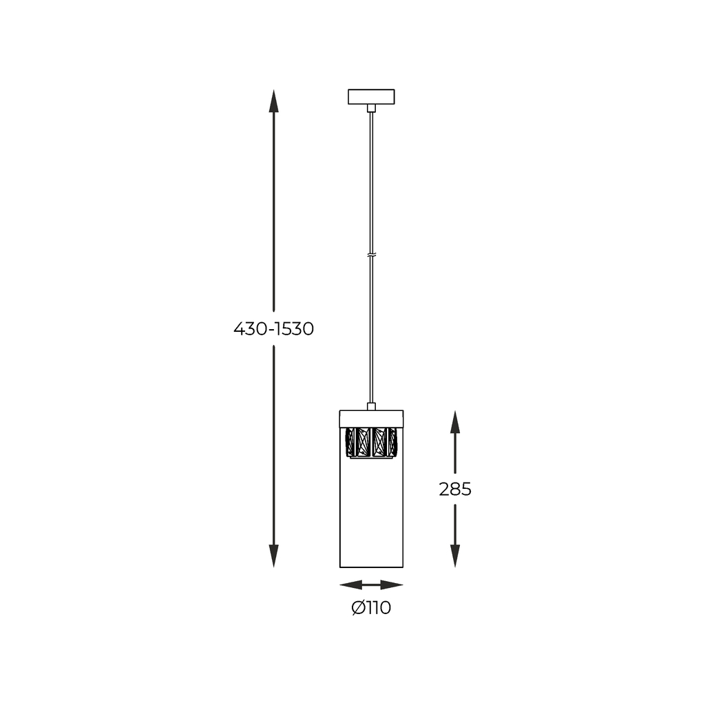 Závěsné svítidlo GEM P0389-01D-F7AC