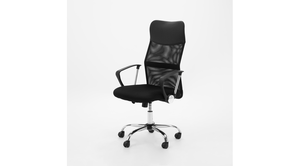 Kancelářské židle černé chrom SPEC