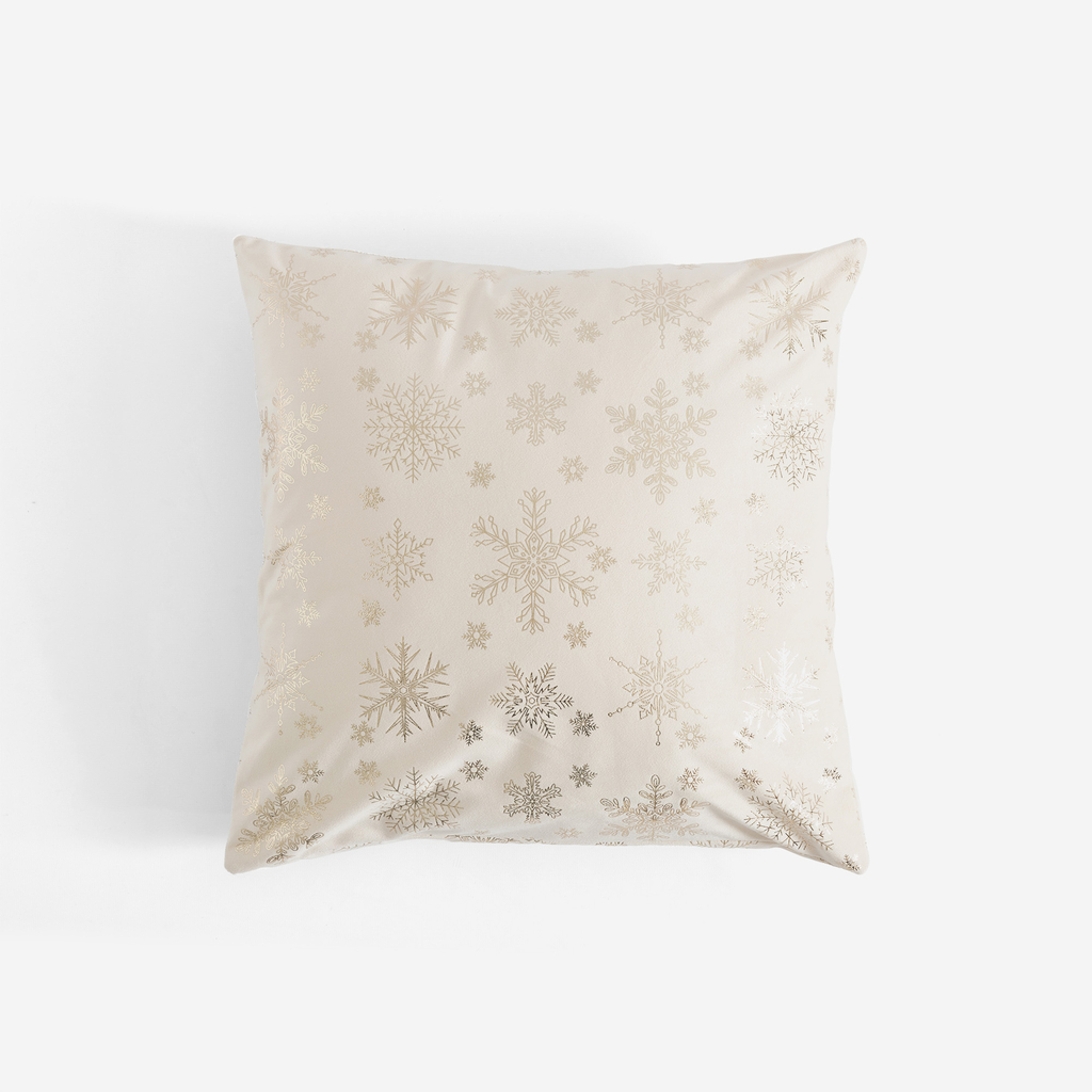 Dekorativní polštář s hvězdičkami krémový CELEBRI 45x45 cm