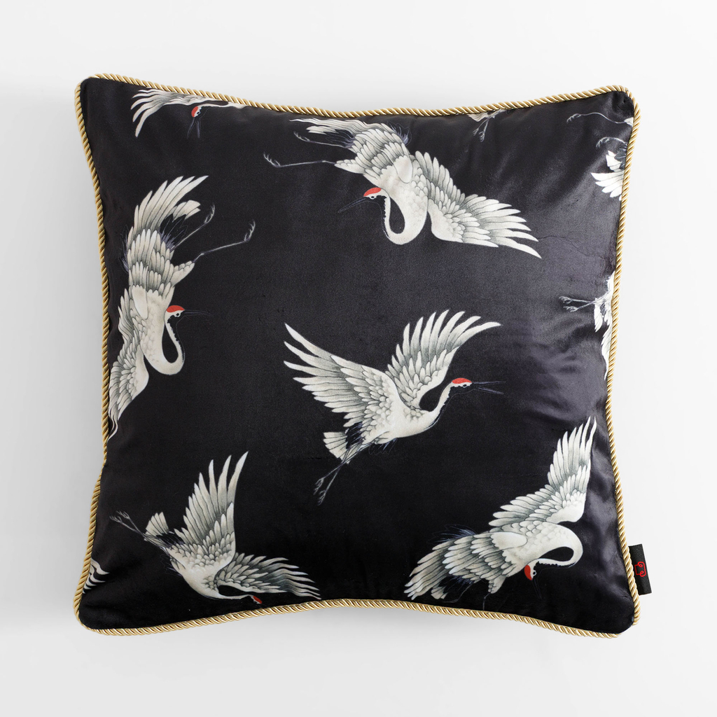 Dekorační povlak na polštář černý MELL 45x45 cm