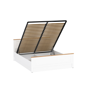 Postel s úložným prostorem a roštěm LANZETTE 160x200 cm