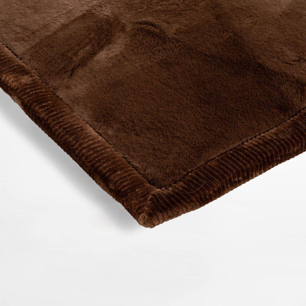Hnědý koberec do obývacího pokoje PUFFY SOFT 150x200 cm
