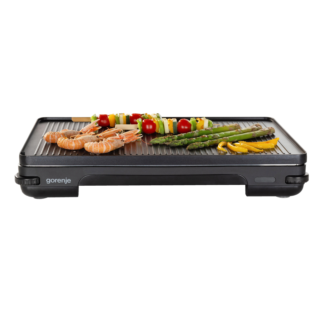 Grill stołowy TG2000LCB GORENJE o wymiarach 32x48 cm to nieodłączny towarzych przyjęć i uroczystości. Pozwoli Ci na realizację przepisów kulinarnych, które zadowolą Twoich gości.  