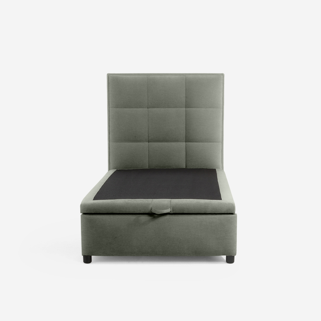 Postel boxspring zelená LAURITA SQUARE 120x200 cm