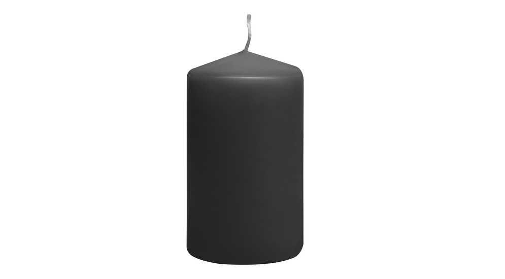 Černá dekorativní svíčka 6x10 cm
