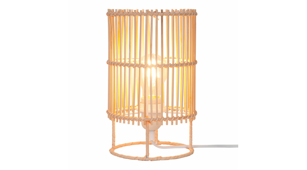 Bambusová stolní lampa EDIN 15x25 cm
