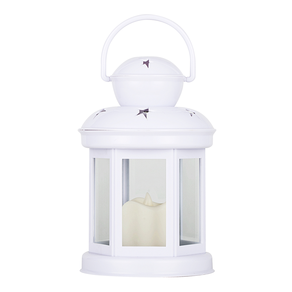 LED lucerna bílá 19 cm