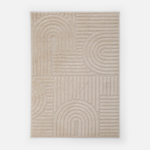 Krémový koberec LA CASA 3D 200x290 cm