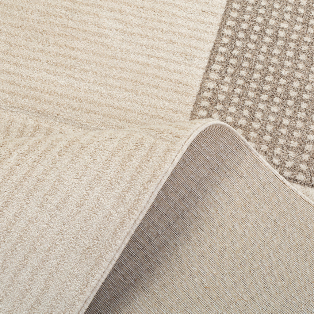 Koberec s geometrickým vzorem SILVA krémový 120x170 cm