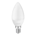 LED žárovka E14 4,9W teplé barvy AMM-E14-C37-4,9W-WW