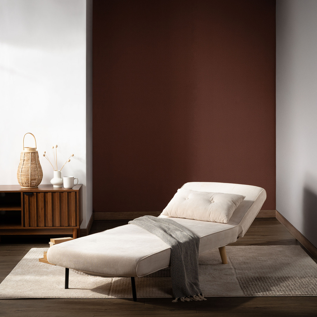 Béžové rozkládací křeslo LAVILLA