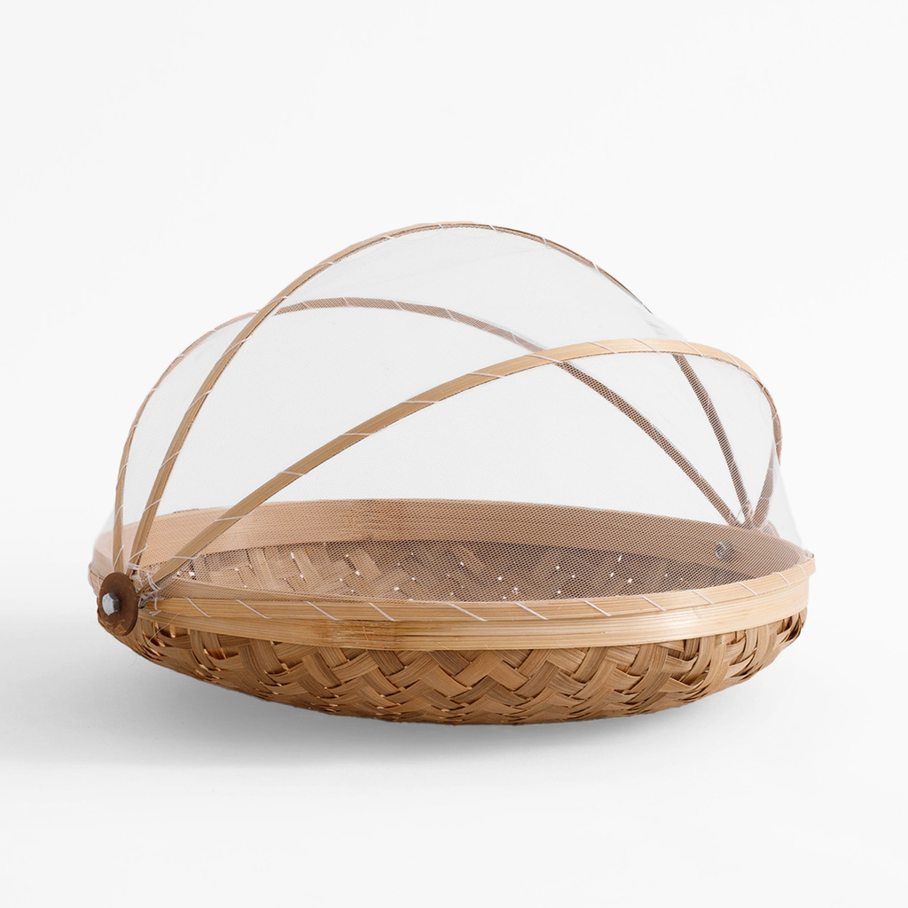 Bambusový košík s moskytiérou 35 cm