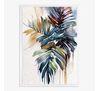 15-41-201-AM125 OBRAZ WATERCOLOR LEAVES II 50X70 CM