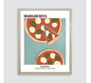 1529201-EAM020 OBRAZ PIZZA MARGHERITA 40X50 RÁM IMITACE DŘEVA