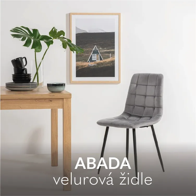 Velurová židle Abada