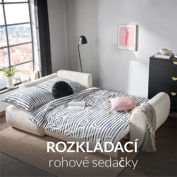 Rozkládací rohové sedačky