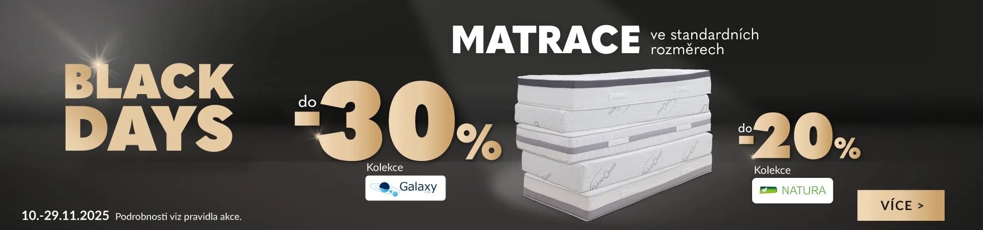 CENOVÝ HIT: Matrace GALAXY -30%