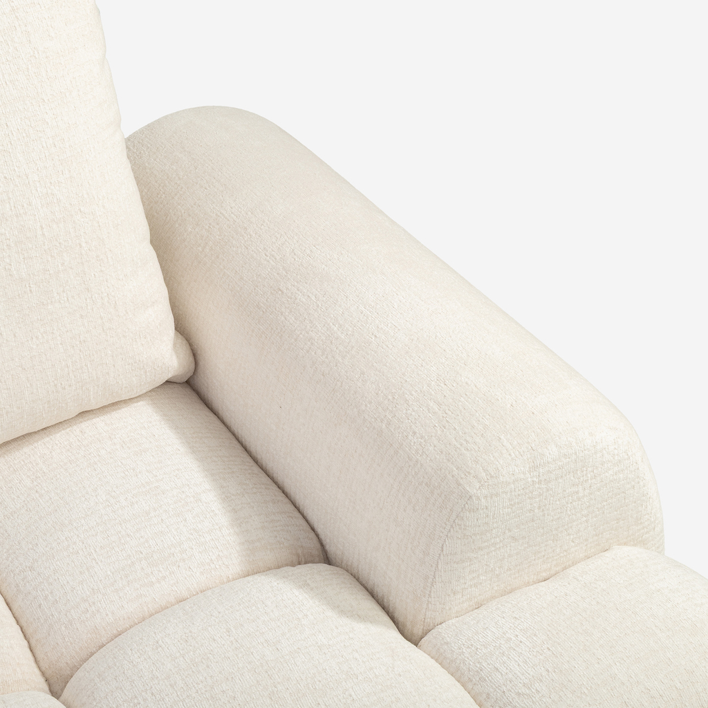 Narożnik rozkładany kremowy BELLINI M lewy