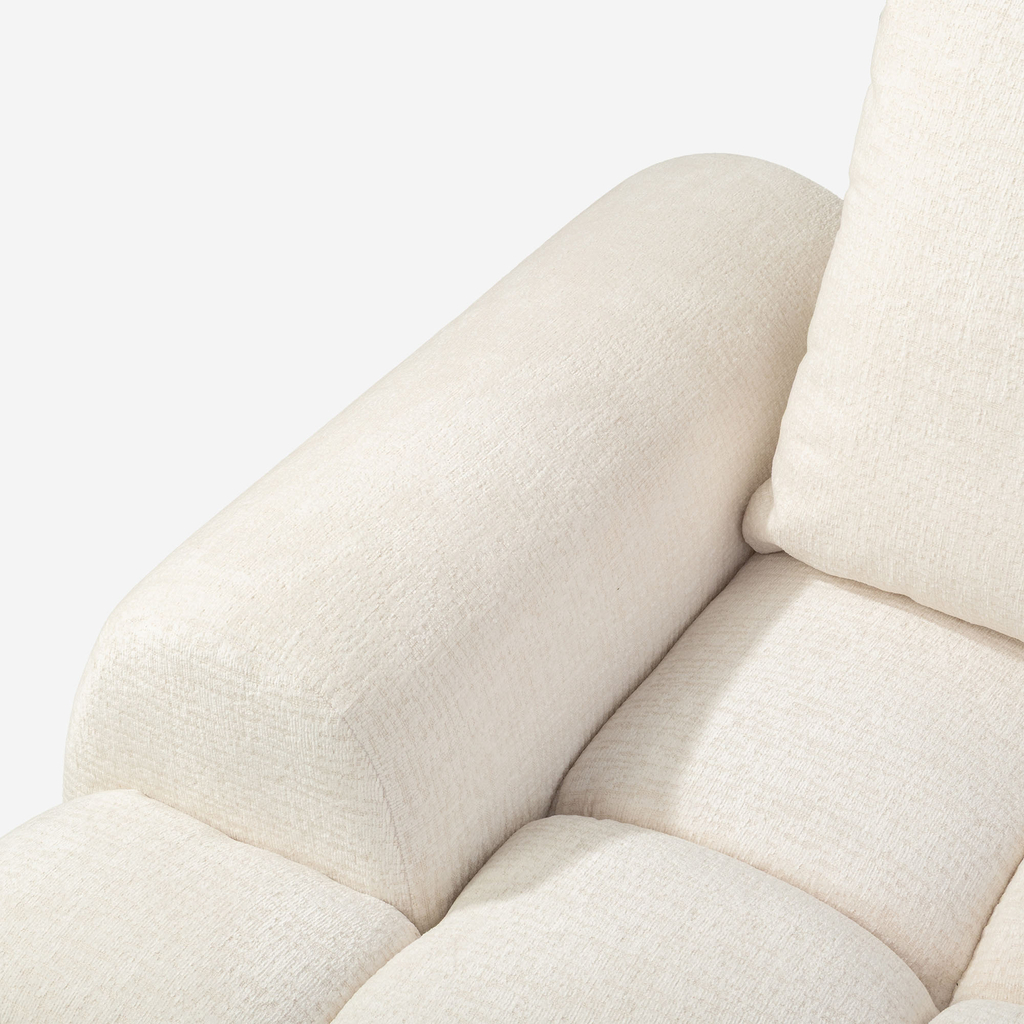 Narożnik rozkładany kremowy BELLINI M prawy