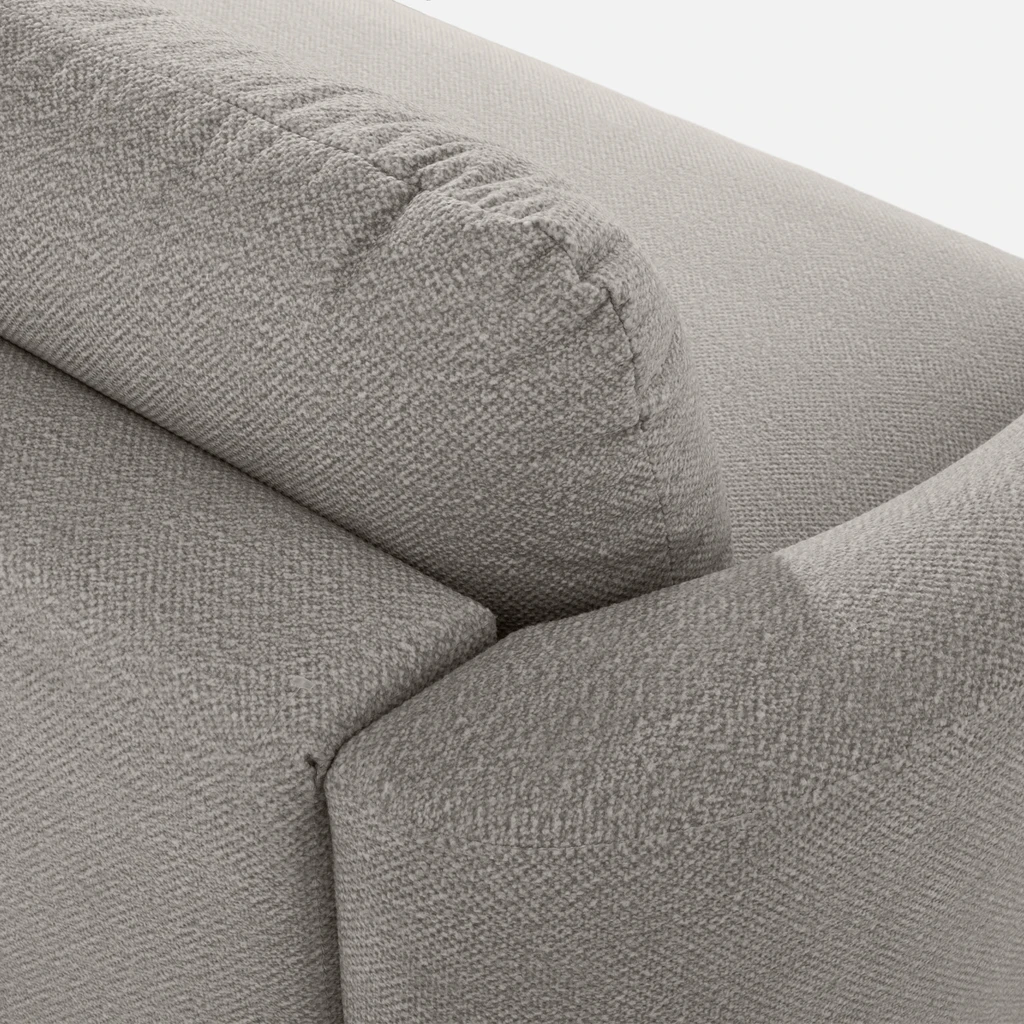 Rohová sedačka šedá RAVELLO pravá