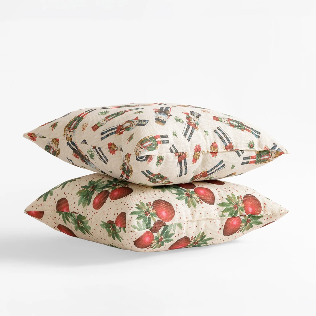 Vánoční polštář s baňky JOEL 45x45 cm