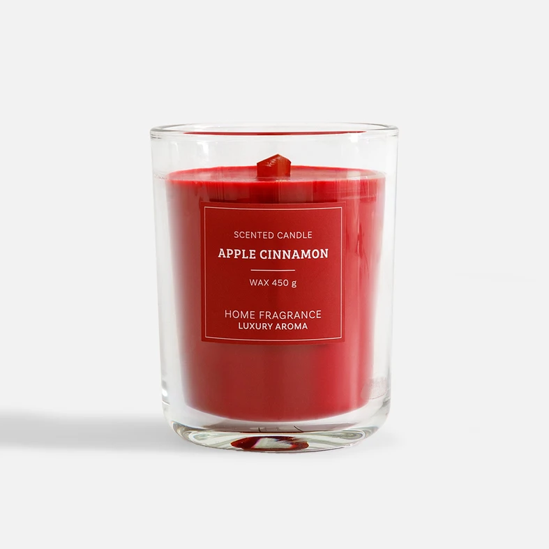 Vonná svíčka s dřevěným knotem 12,5 cm MIX