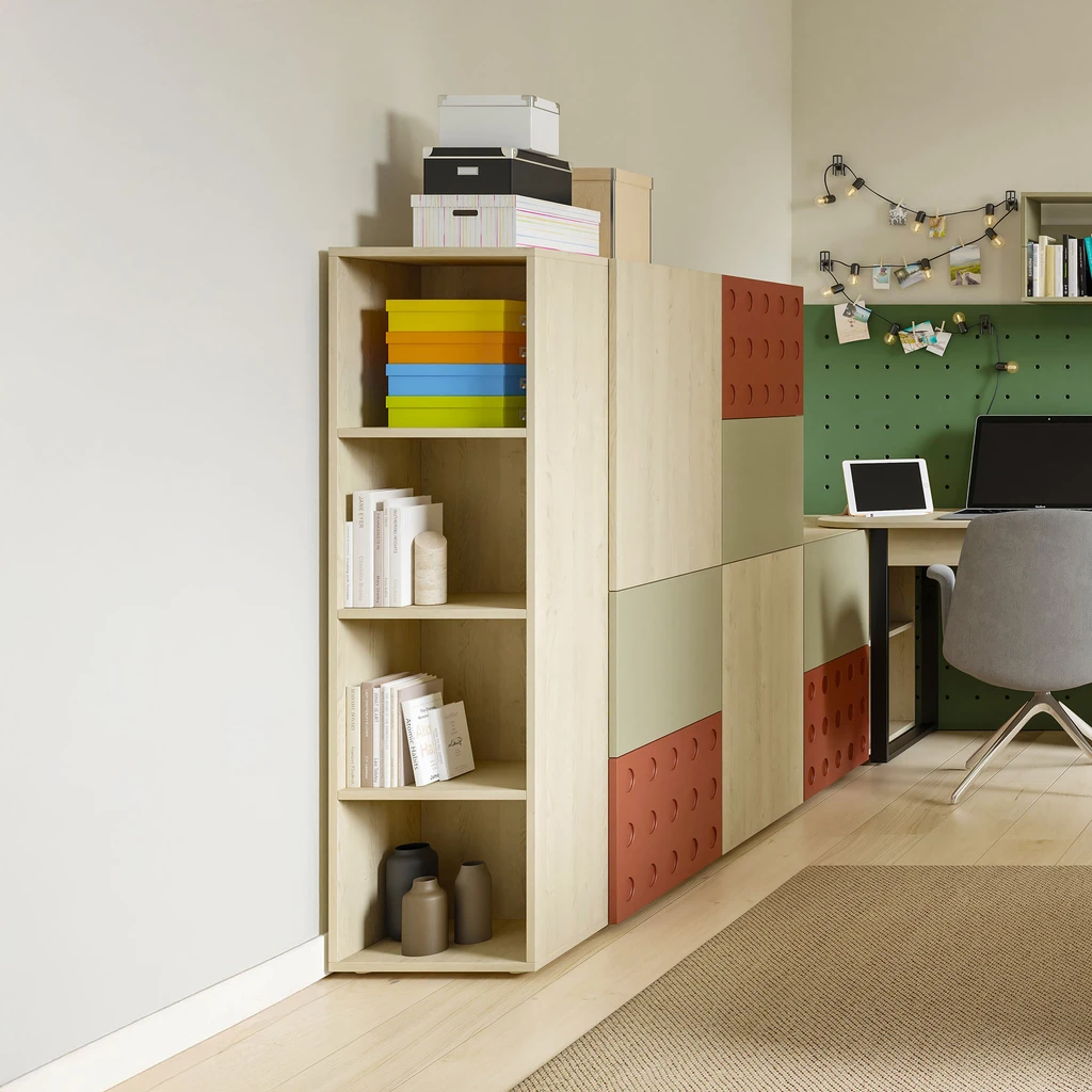 Aranżacja pokoju młodzieżowego z regałem SALSA