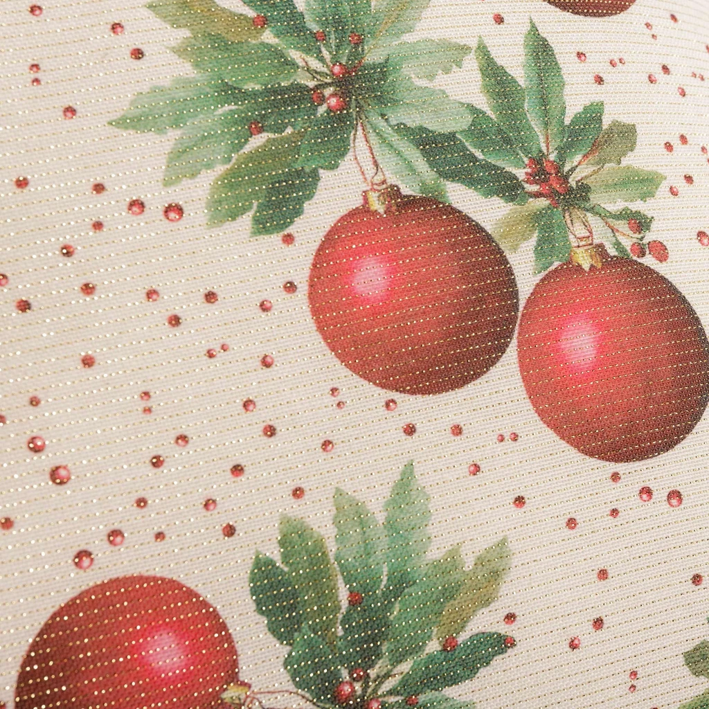 Vánoční polštář s baňky JOEL 45x45 cm