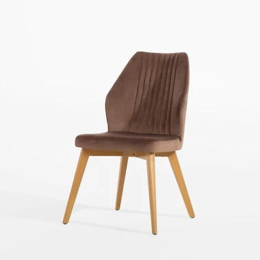 Hnědá čalouněná židle SIENNE