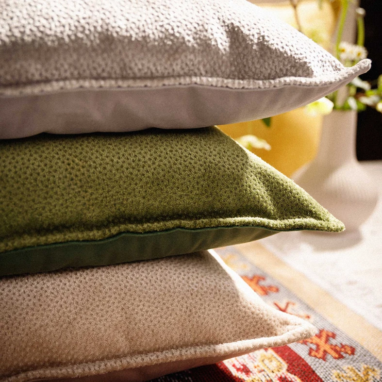 Poszewka dekoracyjna szara RIANO 45x45 cm