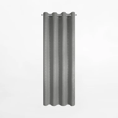 Stříbrný závěs na průchodkách OLETA 140x250 cm