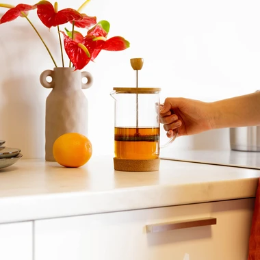 Konvice French Press s bambusovým víkem 800ml