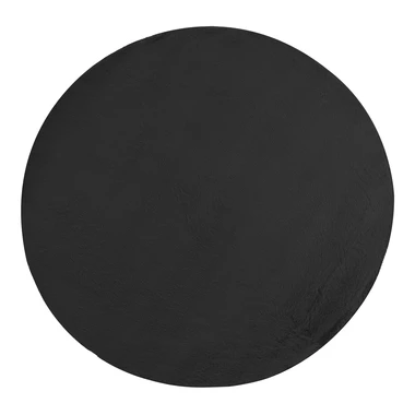 Černý kulatý koberec RABBII 90 cm