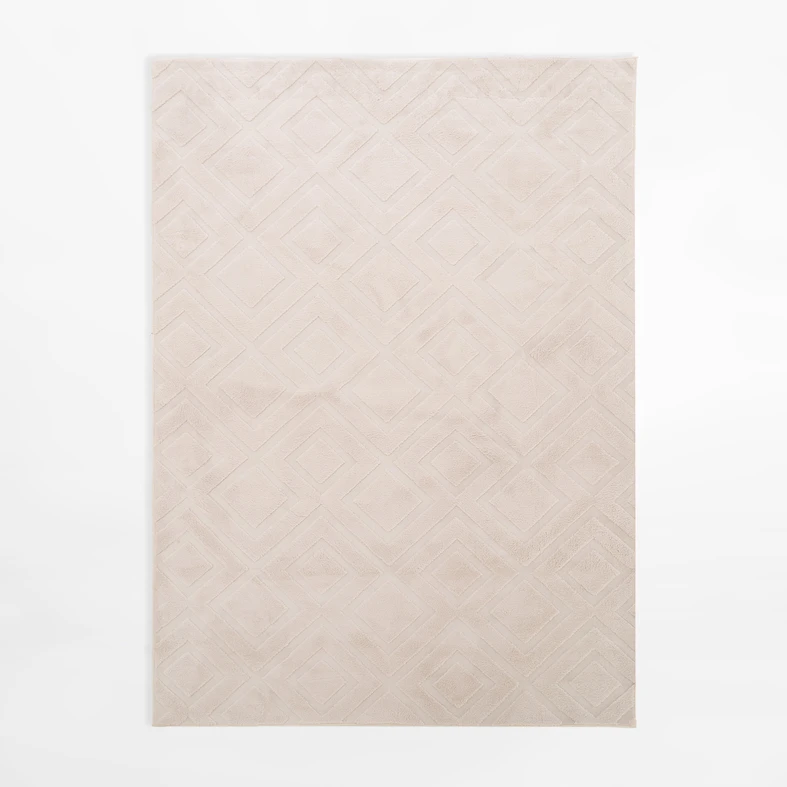 Koberec geometrický MODERNO, krémový, 160x230 cm