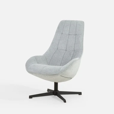 Světle šedé otočné křeslo DAZZLEN