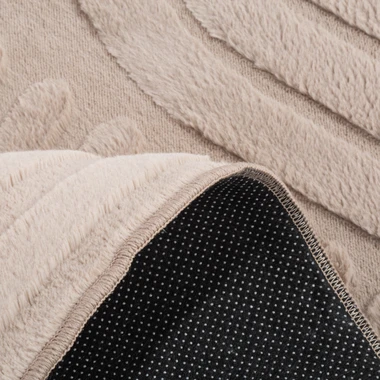 Geometrický koberec MALAGA 3D taupe, 160x230 cm