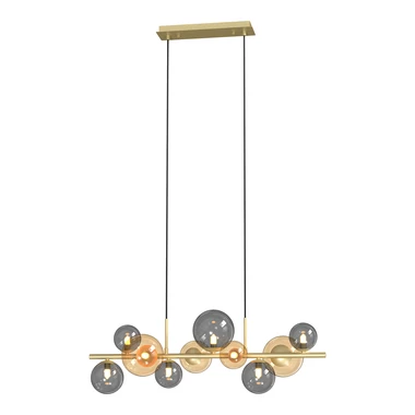 Zlaté závěsné svítidlo koule VILLA