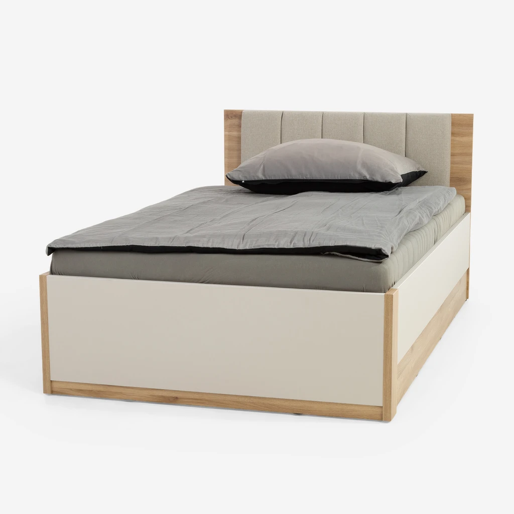 Postel s úložným prostorem a roštem OAK SQUERE 120x200.
