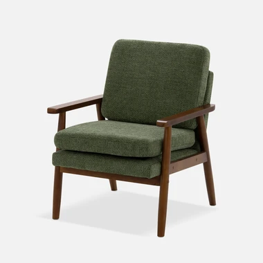 Zelené čalouněné křeslo CROXTA