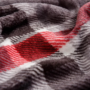 Tmavě šedá kostkovaná deka TYLOR 150x200 cm