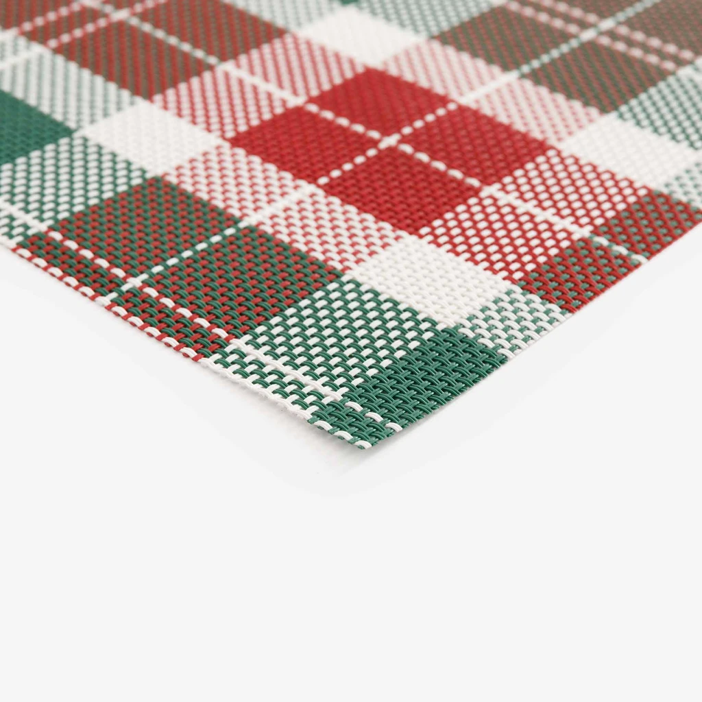 Vánoční prostírání s kostkovaným vzorem, 30x45 cm