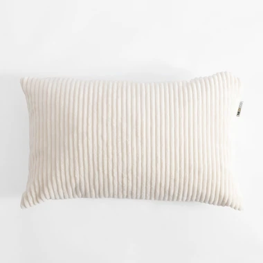 Krémový polštář MILA CORD 30x50 cm