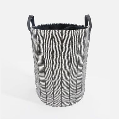 Koš na prádlo černý 35x48 cm