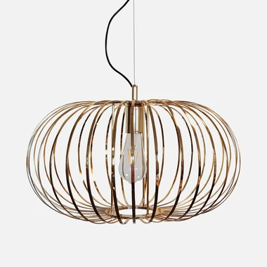 Zlaté závěsné svítidlo GLOBE