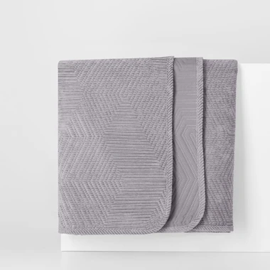 Šedý přehoz na postel HYPNOSE 220x240 cm