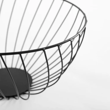 Černý košík na ovoce 25 cm