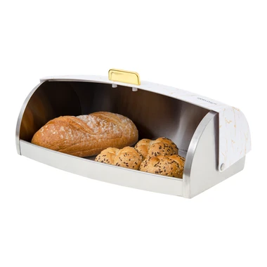 Chlebník glamour bílo-zlatý Gildo