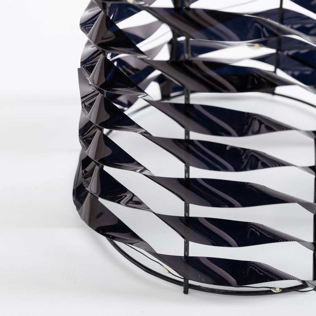 Vánoční LED stromeček kužel černý 60 cm