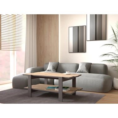 Konferenční stolek s policí COFFEE TABLES dub artisan