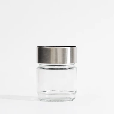 Skleněná dóza s kovovým víkem 500 ml